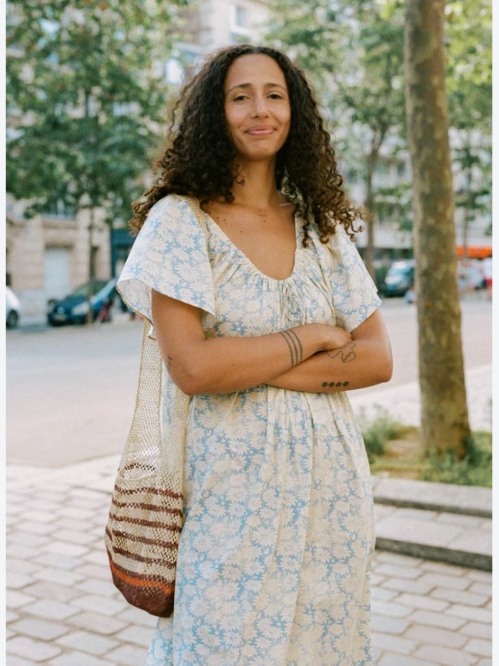 Christy Dawn Ambre Dress in Sky Chamomile